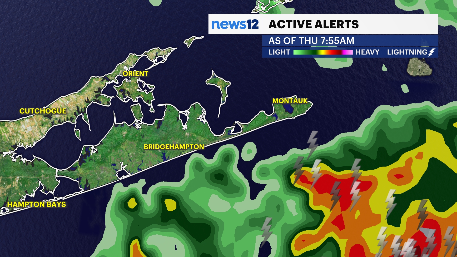 Weather Warning plot for Eastern Long Island 